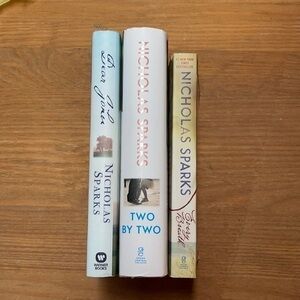 3 Three books by Nicholas Sparks, 2 Hardcover Book, 1 Paperback